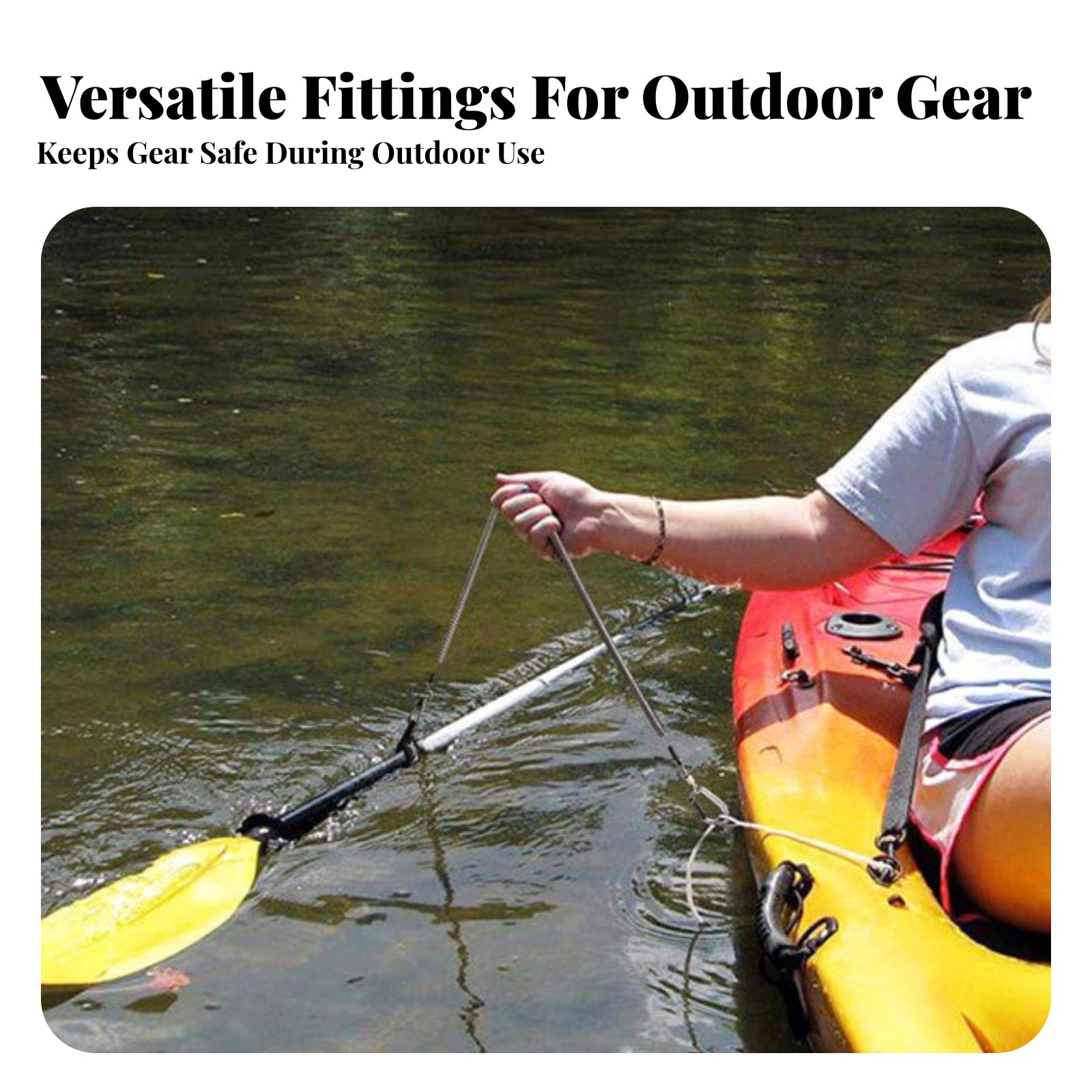 Выдвижной регулируемый спираль – обзор и цена Fishing Kayak Paddle Leash