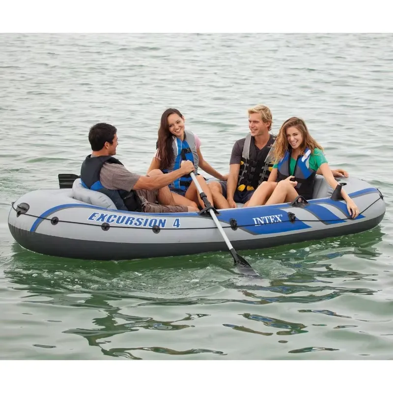Надувная лодка INTEX EXCURSION – обзор и цена Fishing Kayak Paddle